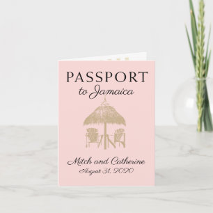 Runaway Bay Jamaica Passport Huwelijksuitnodiging