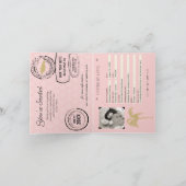 Runaway Bay Jamaica Passport Huwelijksuitnodiging (Binnen)