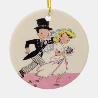 Runaway Bride & Groom Keramisch Ornament