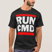 RunCMD Funny Command Prompt Computer Programmer T-shirt (Voorkant)