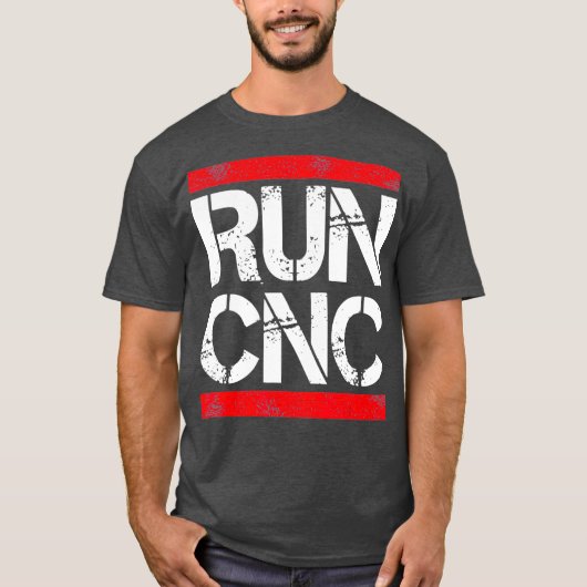 Runcnc Funny cnc programmeur T-shirt (Voorkant)