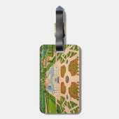 Rundāle Palace Letland gestileerd Bagagelabel (Achterkant verticaal)