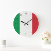 Runde Wanduhr Italien Fahne Grote Klok (Huis)