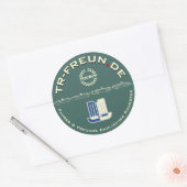 Runder Aufkleber TR-Freun.de Ronde Sticker (Envelop)