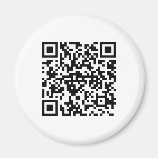 Runder Magnet mit QR-Code Magneet (Voorkant)