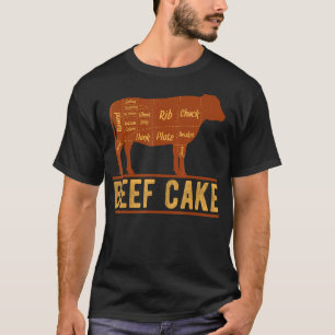Rundercake is het voedsel dat ik heb vleesslager t-shirt