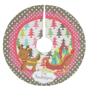 Runderen en Slaapse kerstvakantieboom Kerstboom Rok