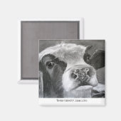 Rundernieuwsgierigheid Magneet (Voorkant / Achterkant)