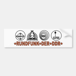 RUNDFUNK DER DDR BUMPERSTICKER