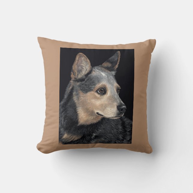 Rundvee Dog Pillow - "Quigley" Kussen (Voorkant)