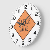 Rundvee Drive Road Sign Grote Klok (Hoek)