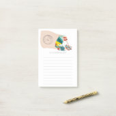 Rundvee en gietijzer Tas, gemorst Post-it® Notes (Op bureau)