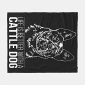 Rundvee Hondenleven is beter hondengezegde Fleece Deken (Voorkant (Horizontaal))