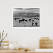 Rundvee in Zuid-Boerderij 1943 Poster (Keuken)