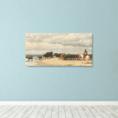 Rundvee naast het Zee (door Eugène Burnand) Canvas Afdruk (Insitu (Houten vloer))