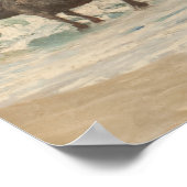 Rundvee naast het Zee (door Eugène Burnand) Poster (Hoek)