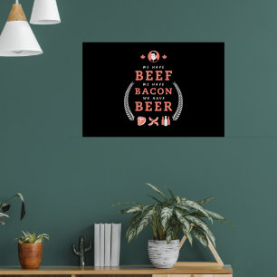 Rundvlees Bacon Beer Classic Poster