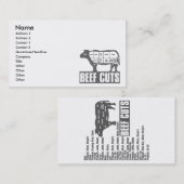 rundvlees_Cuts Visitekaartje (Voorkant / Achterkant)