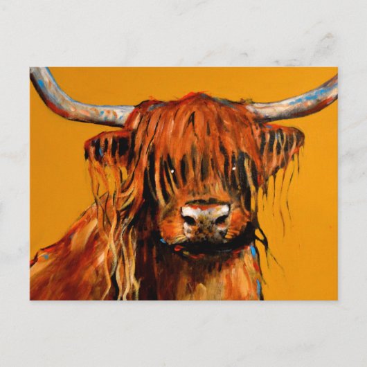 Rundvlees en mosterd briefkaart (Voorkant)