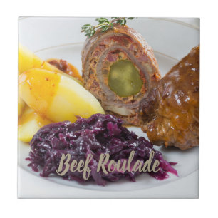 Rundvlees Roulade met aardappelen en keuken van ro Tegeltje