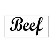 Rundvlees Typografie Rubber Art Stempel (Afrduk)