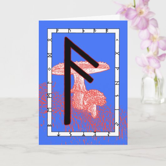 Rune Ansuz - Inspiratie Kaart (Orchidee)