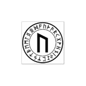 Rune Circle [02]. Uruz] Rubberstempel (Afrduk)