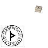 Rune Circle [03]. Thurisaz] Rubberstempel (Gestempeld)