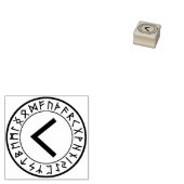 Rune Circle [06]. Kenaz] Rubberstempel Rubberstempel (Gestempeld)