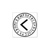 Rune Circle [06]. Kenaz] Rubberstempel Rubberstempel (Afrduk)