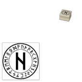 Rune Circle [09]. Hagalaz] Rubberstempel Rubberstempel (Gestempeld)