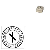 Rune Circle [10]. Nauthiz] Rubberstempel (Gestempeld)