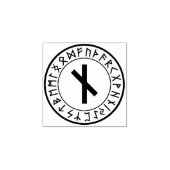 Rune Circle [10]. Nauthiz] Rubberstempel Rubberstempel (Afrduk)