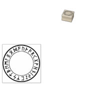 Rune Cirkel [00. blanco] Rubberstempel Rubberstempel (Gestempeld)