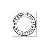 Rune Cirkel [00. blanco] Rubberstempel Rubberstempel (Afrduk)
