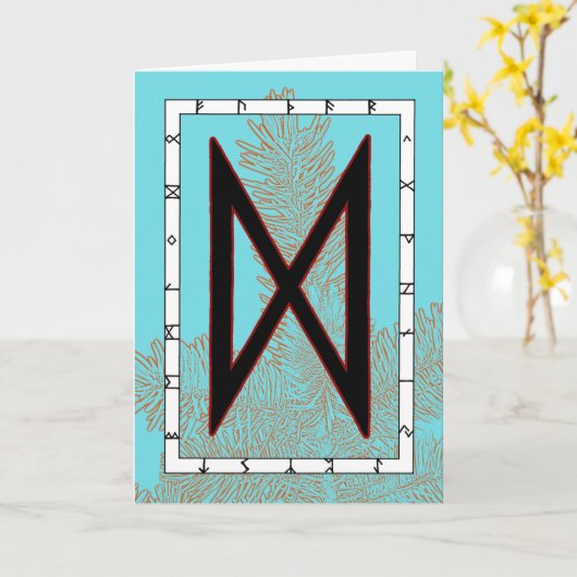 Rune Dagaz - Carte de percée (Fleur jaune)