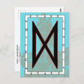 Rune Dagaz - Carte postale de pointe (Devant / Derrière)