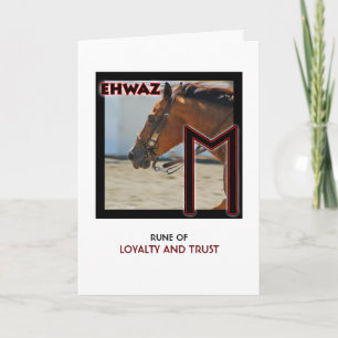 Rune Ehwaz - Loyaliteit & Vertrouwen - Paard Kaart