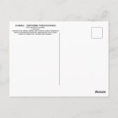 Rune Eihwaz – Carte postale de la Persévérance cen (Dos)