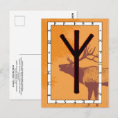 Rune Elhaz - Briefkaart voor bescherming (Voorkant / Achterkant)