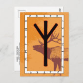 Rune Elhaz – Carte postale de protection (Devant / Derrière)