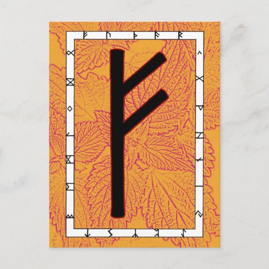 Rune Fehu - Briefkaart worden (Voorkant)