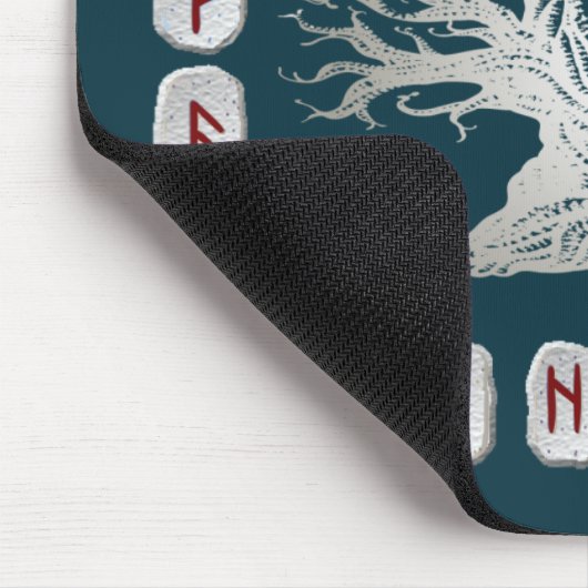 Rune Layout met Wereldstructuur Muismat (Hoek)