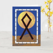 Rune Othala - Carte d'accueil (Fleur jaune)