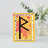 Rune Raidho - Carte postale Balance (Debout devant)