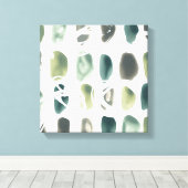 Rune Stone - Green Canvas Afdruk (Insitu (Houten vloer))