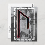 Rune Uruz - Briefkaart van Wisdom (Voorkant / Achterkant)