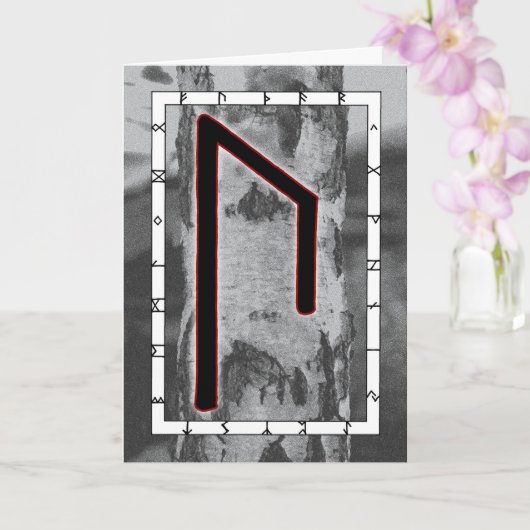 Rune Uruz - Wisdom Kaart (Orchidee)