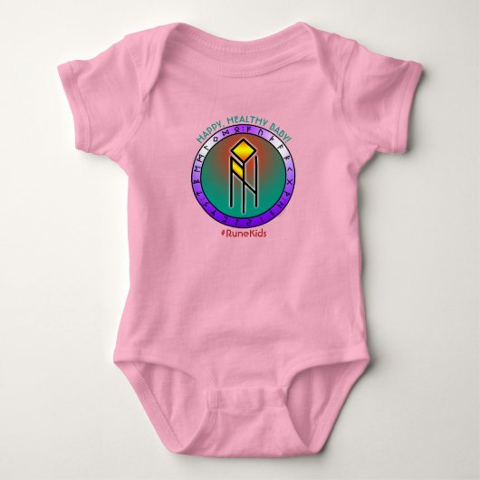 #RuneKids Happy, Healthy Baby  Romper (Voorkant)