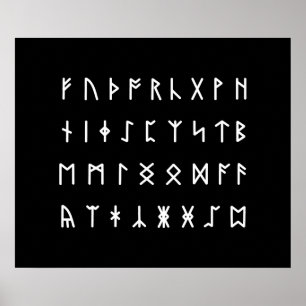 Runenalfabet [Futhorc] Poster